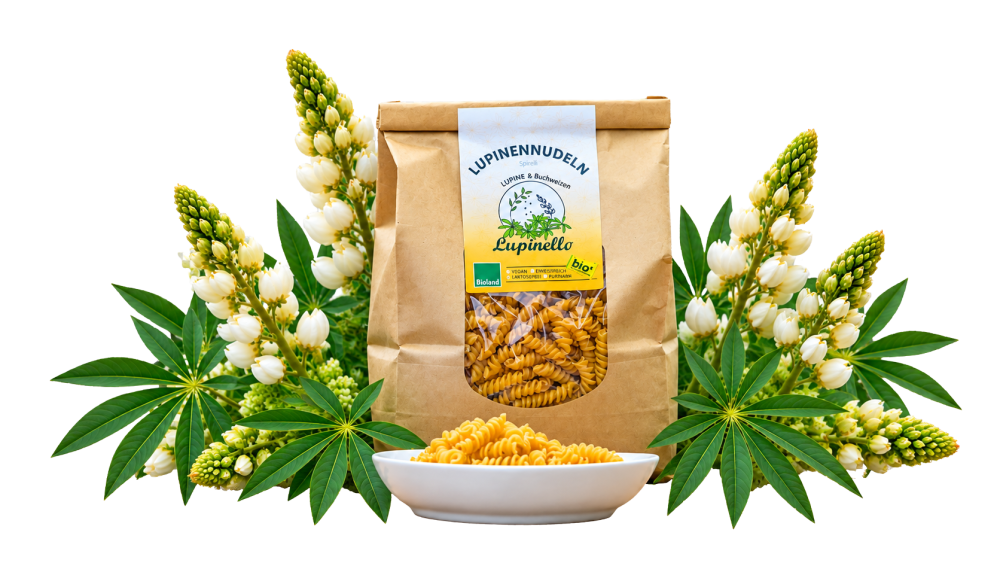 Bioland Lupinennudeln mit Buchweizen - Spirelli 500g